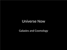 Universe Now