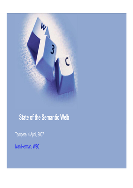 State of the Semantic Web