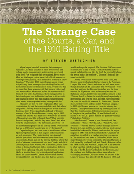 The Strange Case of the Courts, a Car, and the 1910 Batting Title | The