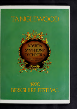 Boston Symphony Orchestra Concert Programs, Summer, 1970