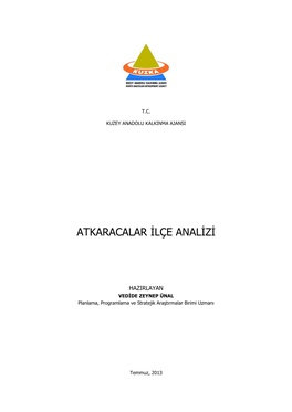 Atkaracalar İlçe Analizi 1.752 KB / .Pdf