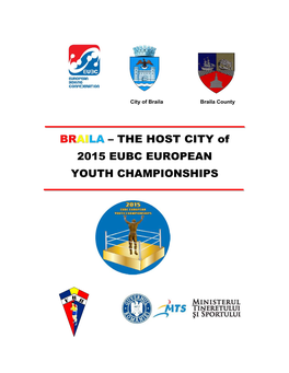 – the HOST CITY of 2015 EUBC EUROPEAN YOUTH CHAMPIONSHIPS