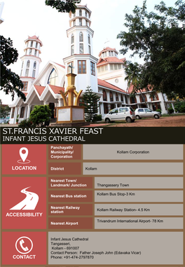 St.Francis Xavier Feast Infant Jesus Cathedral
