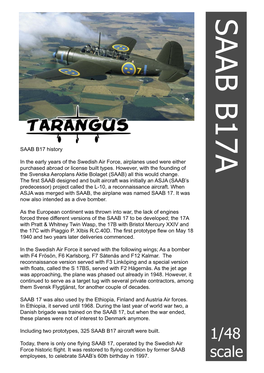 SAAB B17A 1/48 Scale Employees, to Celebrate SAAB’S 60Th Birthday in 1997