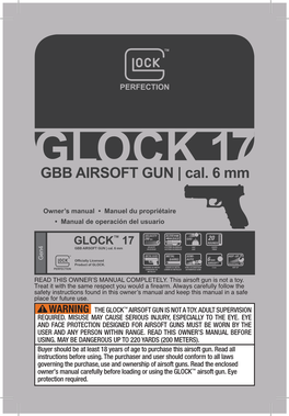 GBB AIRSOFT GUN | Cal. 6 Mm