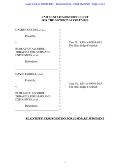 United States District Court for the District of Columbia