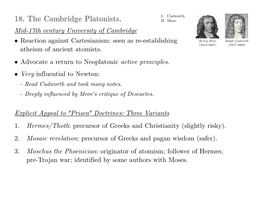 18. the Cambridge Platonists. II