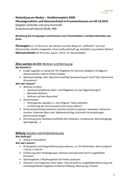Frommenhausen Am 09.10.2019 (Angela Lüchtrath Und Lena Hummel) Einwohnerzahl (Stand 2018): 499