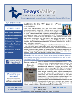 The 40Th Year of TVCS