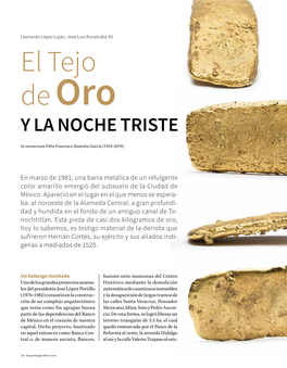 El Tejo De Oro Y La Noche Triste