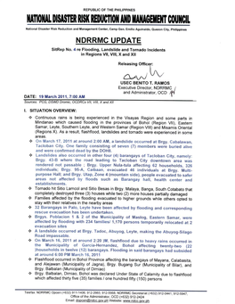 NDRRMC Update Sitrep No. 4 As of 18 March 2011