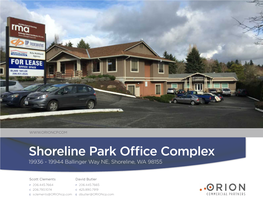 Shoreline Park Office Complex 19936 - 19944 Ballinger Way NE, Shoreline, WA 98155