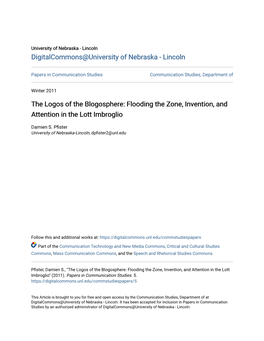 Flooding the Zone, Invention, and Attention in the Lott Imbroglio