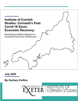 Cornwall's Post Covid-19 Socio- Economic Recovery