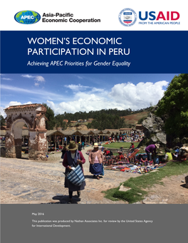 Women's Economic Participation in Peru