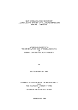 How Does Consciousness Exist? a Comparative Inquiry on Classical Empiricism and William James