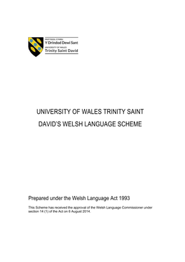 Welsh Language Scheme