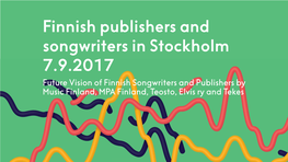 Finnish Publishers and Songwriters in Stockholm 7.9.2017