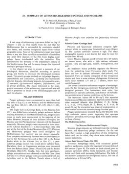 38. Summary of Lithostratigraphic Findings and Problems