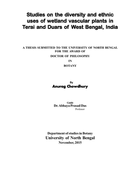 Studies on the Div Studies on the Diversity and Ethnic Sity and Ethnic