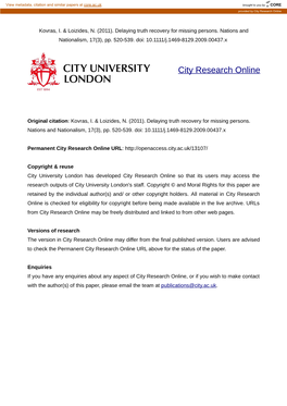 City Research Online