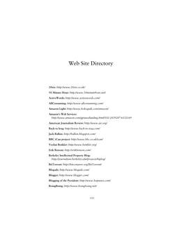 Web Site Directory