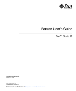 Sun Studio 11: Fortran User's Guide