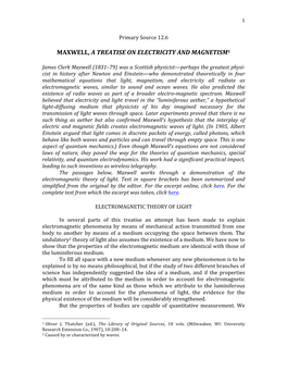 A Treatise on Electricity and Magnetism1