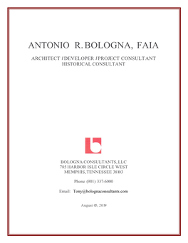 Antonio R. Bologna, Faia