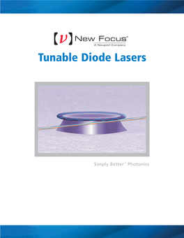 New Focus Tunable Diode Lasers Brochure