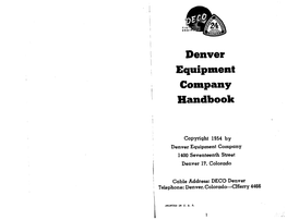 Equipment Company Handbook