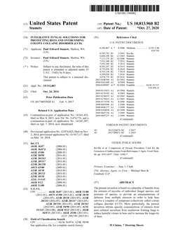 ( 12 ) United States Patent ( 10) Patent No .: US 10,813,960 B2 Stamets ( 45 ) Date of Patent : * Oct