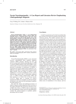 Navajo Neurohepatopathy : a Case Report and Literature Review Emphasizing Clinicopathologic Diagnosis