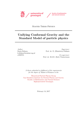 Unifying Conformal Gravity and the Standard Model of Particle Physics
