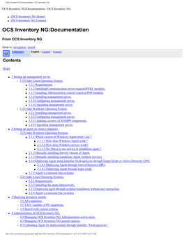 OCS Inventory NG:Documentation - OCS Inventory NG