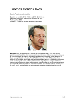 Toomas Hendrik Ilves