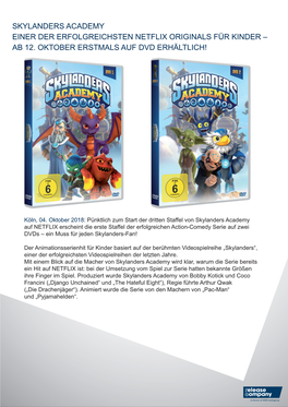 Skylanders Academy Einer Der Erfolgreichsten Netflix Originals Für Kinder – Ab 12