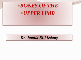 Bones of Upper Limb