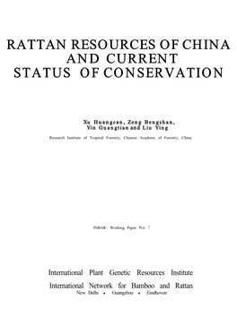 Status of Conservation