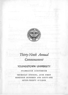 Thirty-Ninth Annual Commencement