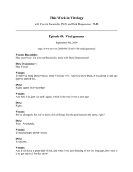 Twiv 49 Transcript