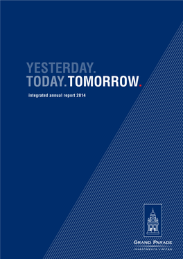 Integrated Annual Report 2014 About This Report