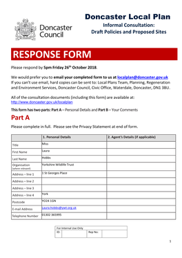 Response Form