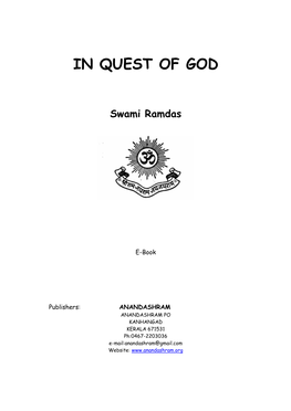 IN QUEST of GOD Final