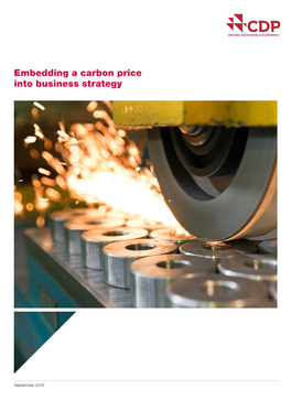 Embedding a Carbon Price Into Business Strategy