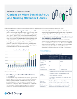 Options on Micro E-Mini S&P 500 and Nasdaq-100 Index Futures