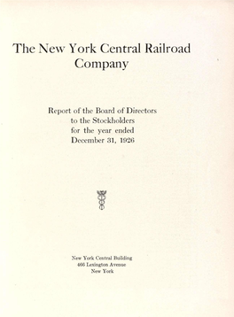 The New York Central Railroad Company