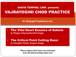 Vajrayogini Chod Practice