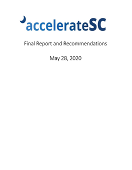 Acceleratesc Final Report and Recommendations (May 28, 2020)
