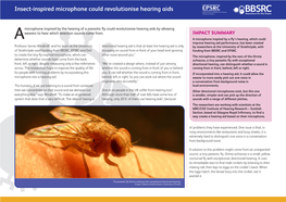 Insect-Inspired Microphone Could Revolutionise Hearing Aids